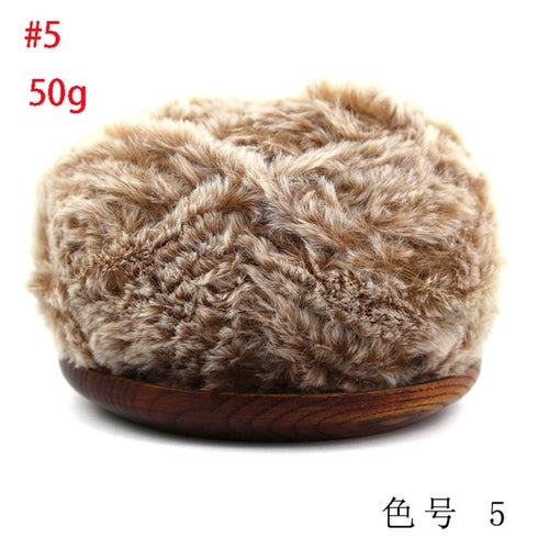 50g/Set Colorful Soft Hand Knitting Fur Yarn Warm