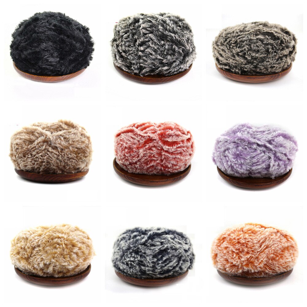 50g/Set Colorful Soft Hand Knitting Fur Yarn Warm