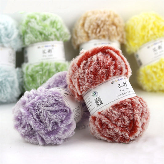 50g/Set Colorful Soft Hand Knitting Fur Yarn Warm