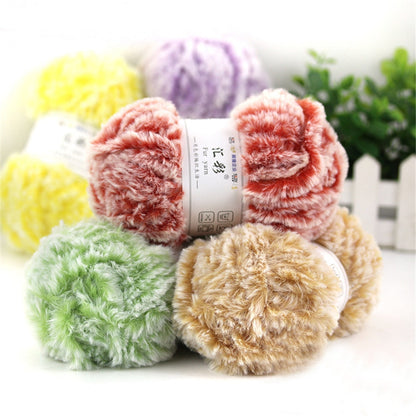 50g/Set Colorful Soft Hand Knitting Fur Yarn Warm