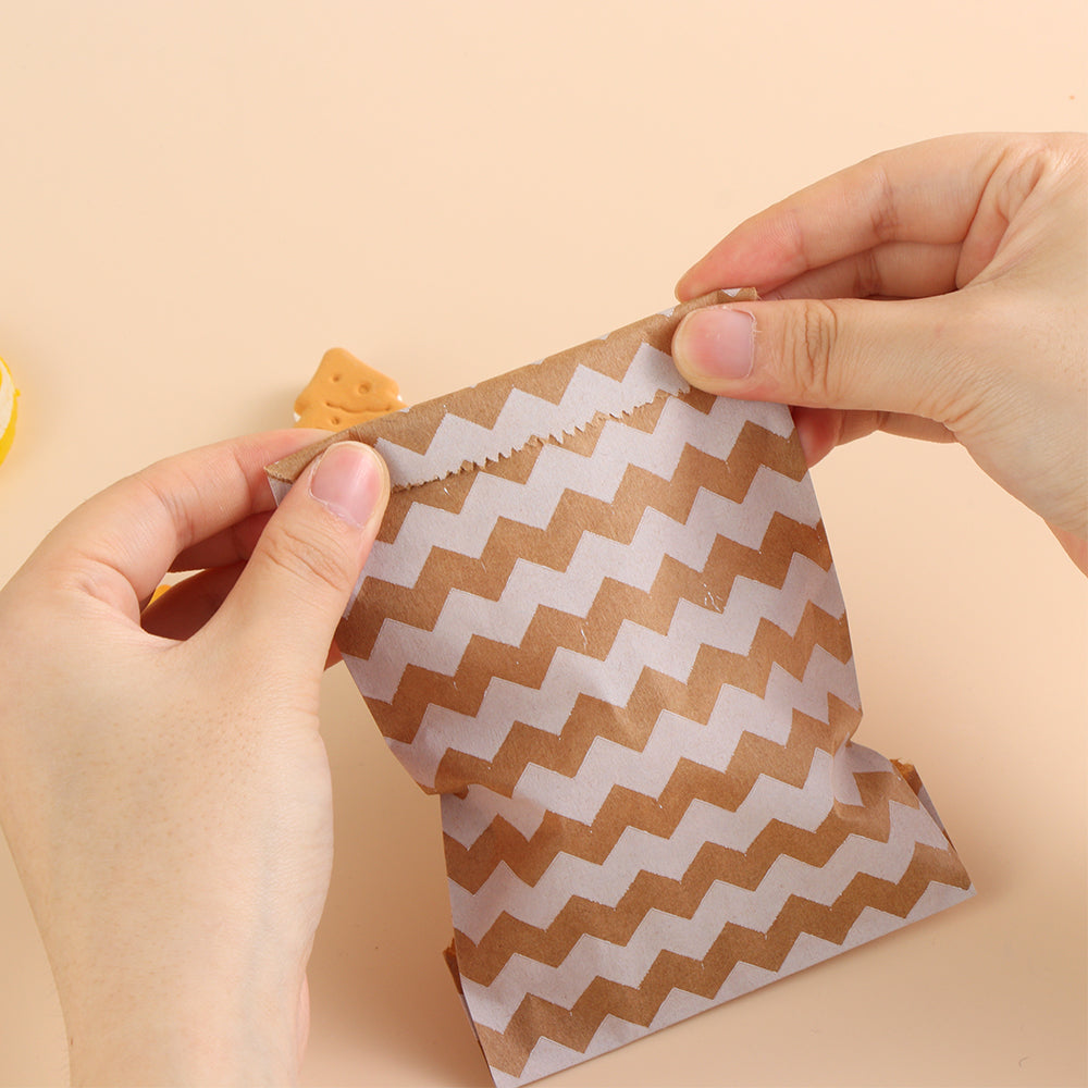 50pcs/pack 15CM*10CM Wave Dot Kraft Paper Candy | Gift Shop + Gift Wrapping | Craft Making | Under $100 | Kitchen + Metal