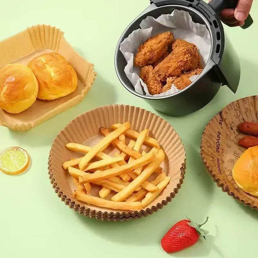 Air Fryer Paper Accessories Airfryer Baking Paper Disposable Liners, Non stick Parchment Aerogrill Paper for Convection Oven