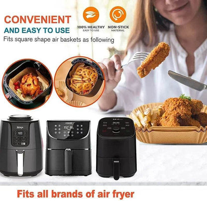 Air Fryer Paper Accessories Airfryer Baking Paper Disposable Liners, Non stick Parchment Aerogrill Paper for Convection Oven