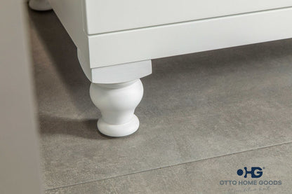 Isabel 60" White Double Bowls Bathroom Cabinet