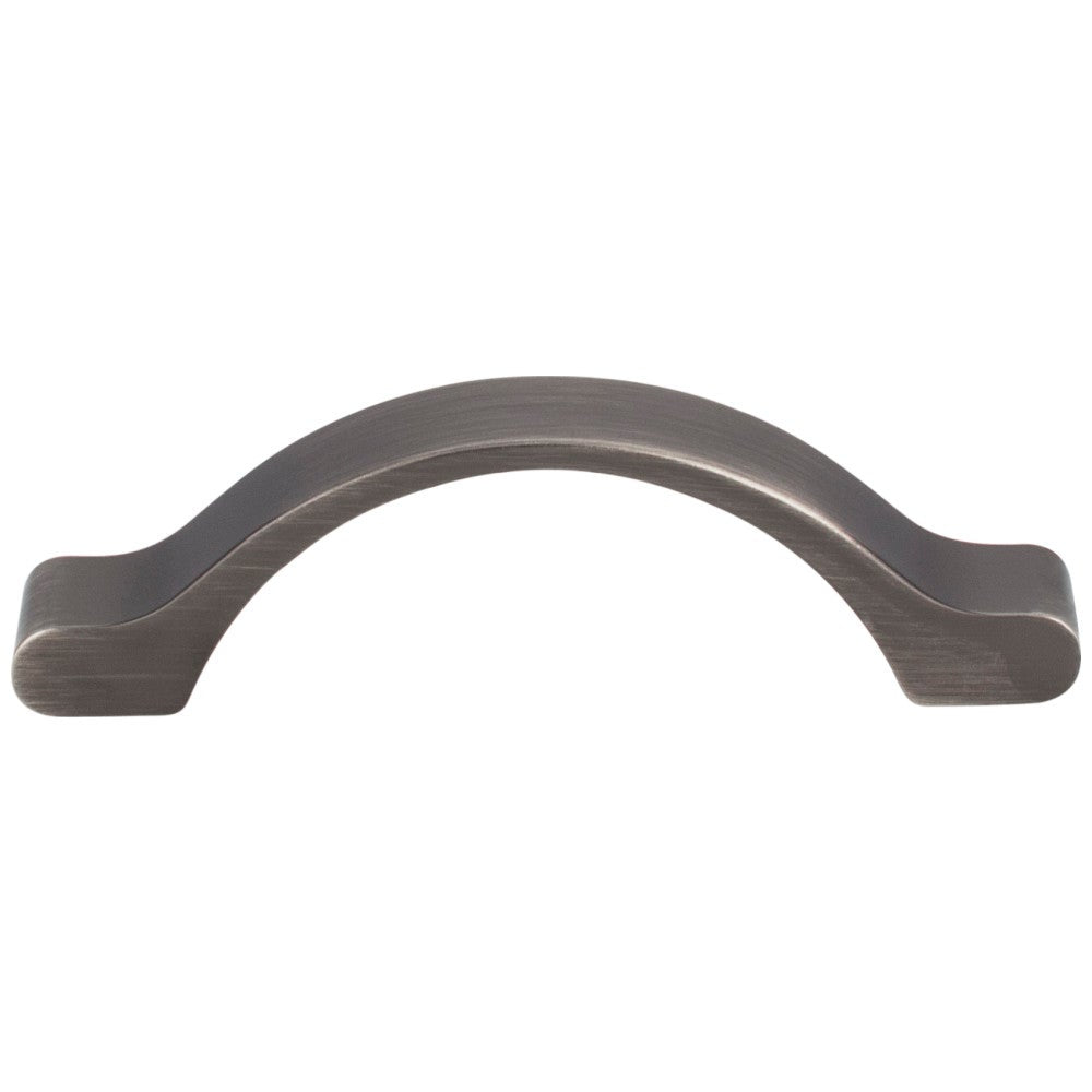 3" Center-to-Center Satin Nickel Arched Seaver Cabinet Pull