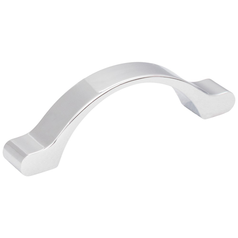3" Center-to-Center Satin Nickel Arched Seaver Cabinet Pull