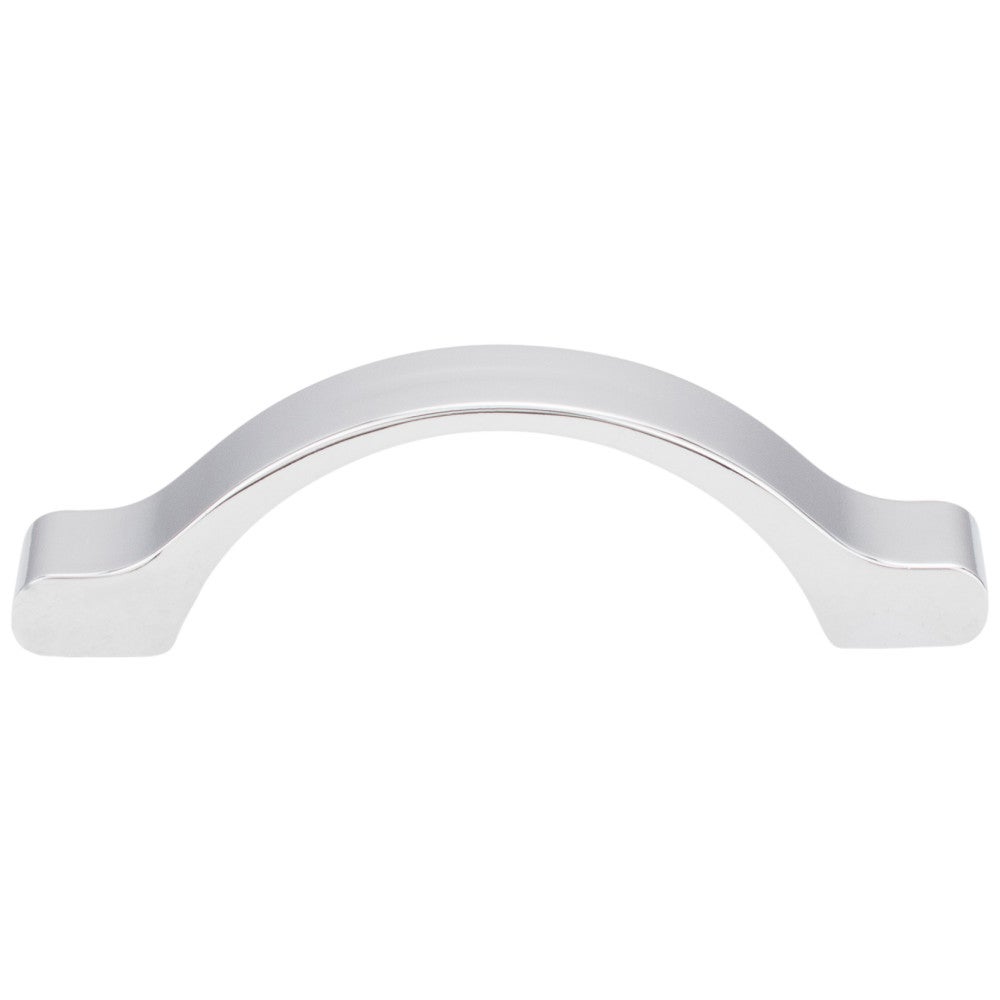 3" Center-to-Center Satin Nickel Arched Seaver Cabinet Pull