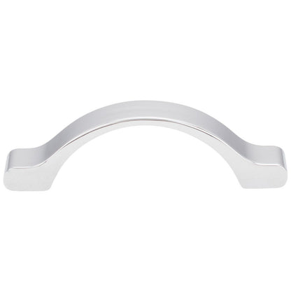 3" Center-to-Center Satin Nickel Arched Seaver Cabinet Pull
