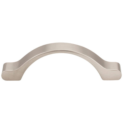 3" Center-to-Center Satin Nickel Arched Seaver Cabinet Pull