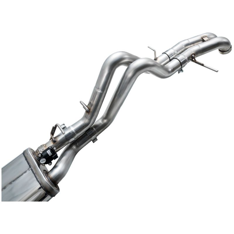 AWE Tuning 22-24 Ford Bronco Raptor 4WD Dual BashGuards Cat-Back SwitchPath Exhaust (No Tips)