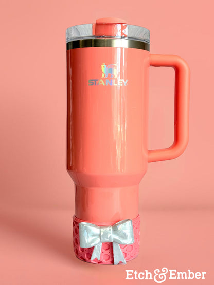 Pucker Peach Coquette WAFFLE Tumbler Boot -fits 20-40oz
