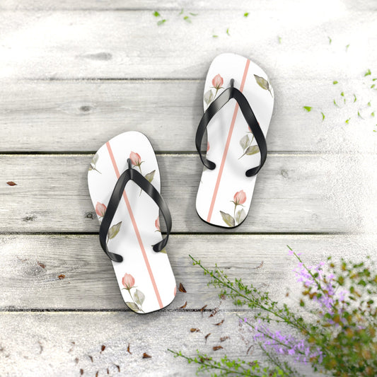Customizable: Floral Flip Flops - Summer Footwear, Beach Sandals, Vacation Essentials, Gift for Her