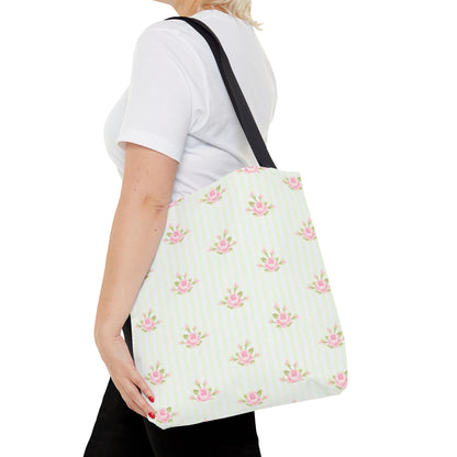 Customizable: Floral Pattern Tote Bag | Stylish Shopping Bag, Eco-Friendly Tote, Gift for Her, Beach Bag, Everyday Carryall