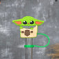Green Guy Straw Topper