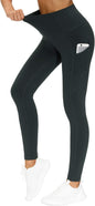Women's High Waisted Yoga Leggings with Pockets - Thick Tummy Control Workout Pants