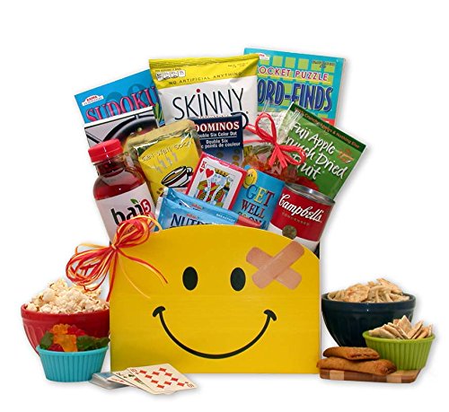 Smiles Across the Miles Get Well Gift Box - get well soon basket -