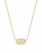 Kendra Scott Elisa Pendant Necklace - 14k Gold Plated Delicate Fashion Jewelry for Women