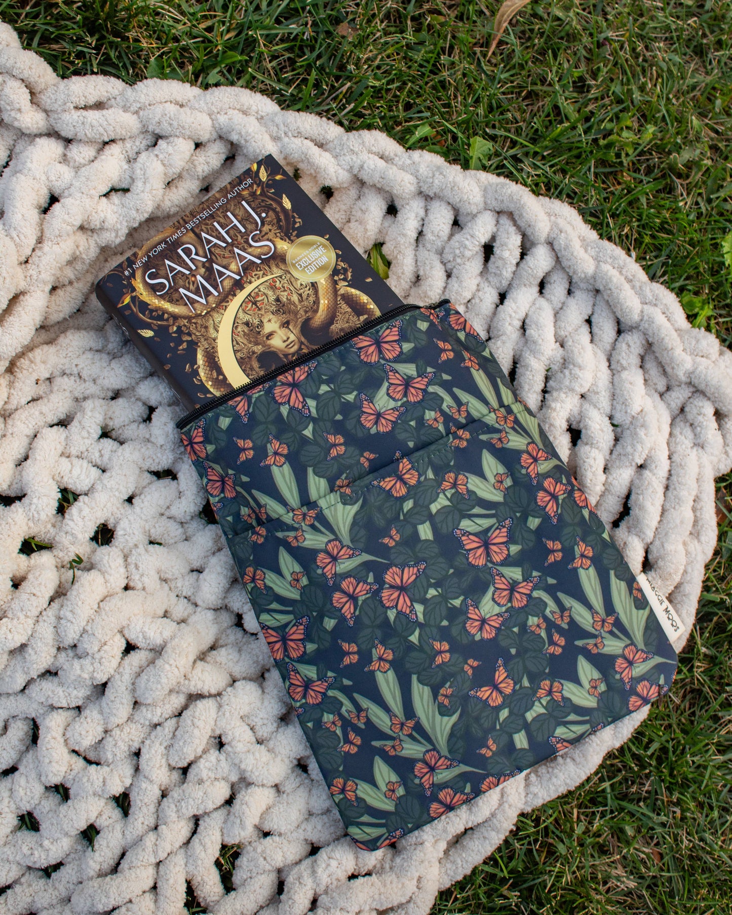 Meaggie Moos - Book / Tablet Sleeve | Butterfly Garden