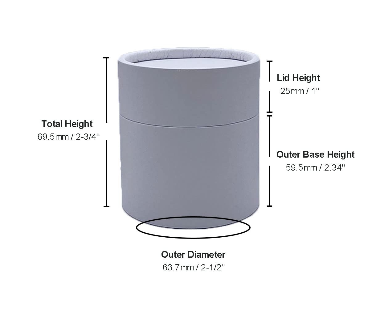 5 ounce / 140 g Coated White Paper Jars