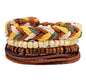 Vintage Punk Leather Wrap Bracelet - Multilayer Beaded Bracelet for Men & Women