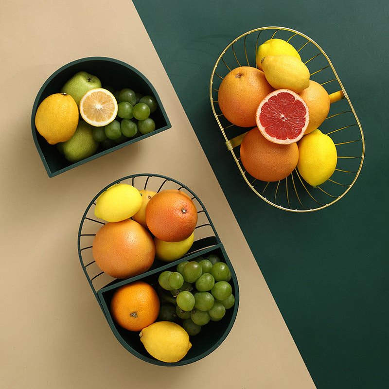 Metal Hollowed Out Fruit Vegetable Snack Tray Bowl Basket | Kitchen Essentials | Kitchen + Metal