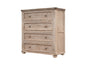 40" Natural Solid Wood Four Drawer Chest
