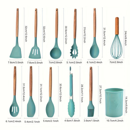 teal spatulas 12 pack