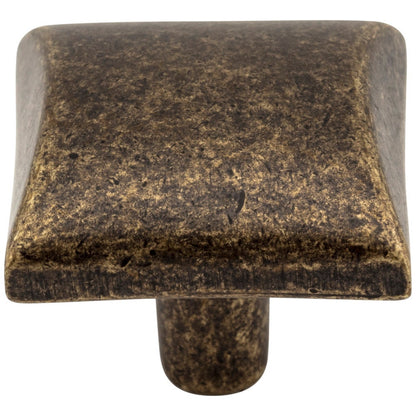 1-1/8" Overall Length Satin Nickel Square Glendale Cabinet Knob