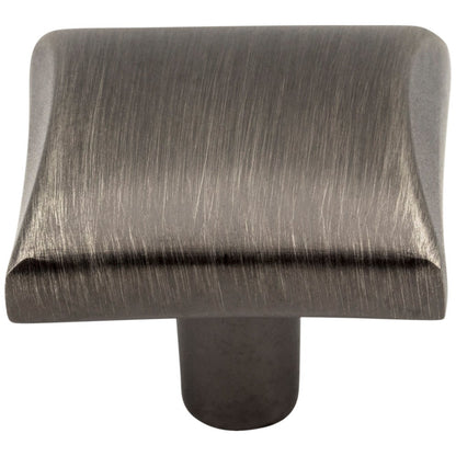 1-1/8" Overall Length Satin Nickel Square Glendale Cabinet Knob
