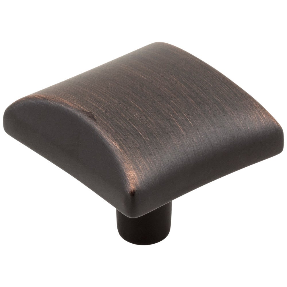 1-1/8" Overall Length Satin Nickel Square Glendale Cabinet Knob