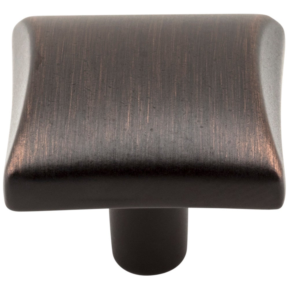 1-1/8" Overall Length Satin Nickel Square Glendale Cabinet Knob