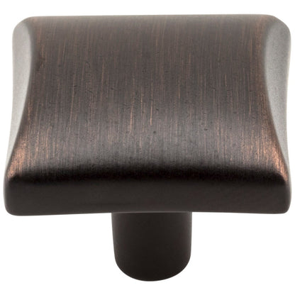 1-1/8" Overall Length Satin Nickel Square Glendale Cabinet Knob