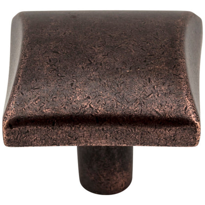 1-1/8" Overall Length Satin Nickel Square Glendale Cabinet Knob