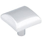 1-1/8" Overall Length Satin Nickel Square Glendale Cabinet Knob