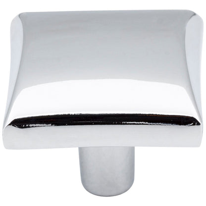 1-1/8" Overall Length Satin Nickel Square Glendale Cabinet Knob