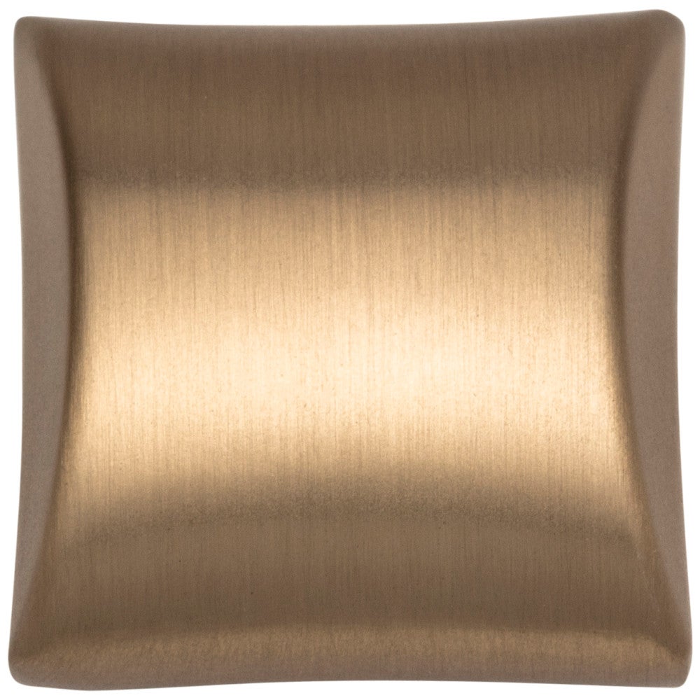 1-1/8" Overall Length Satin Nickel Square Glendale Cabinet Knob