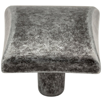 1-1/8" Overall Length Satin Nickel Square Glendale Cabinet Knob