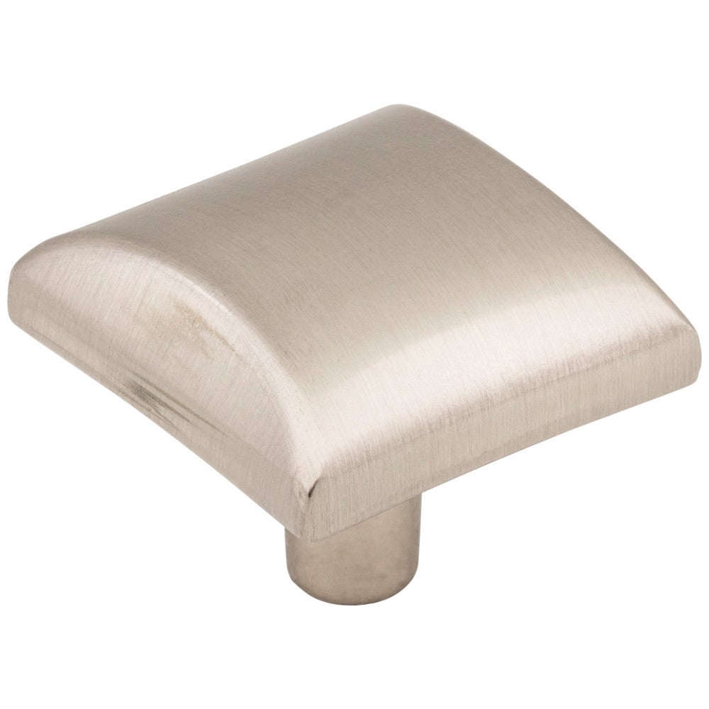 1-1/8" Overall Length Satin Nickel Square Glendale Cabinet Knob
