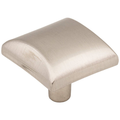 1-1/8" Overall Length Satin Nickel Square Glendale Cabinet Knob