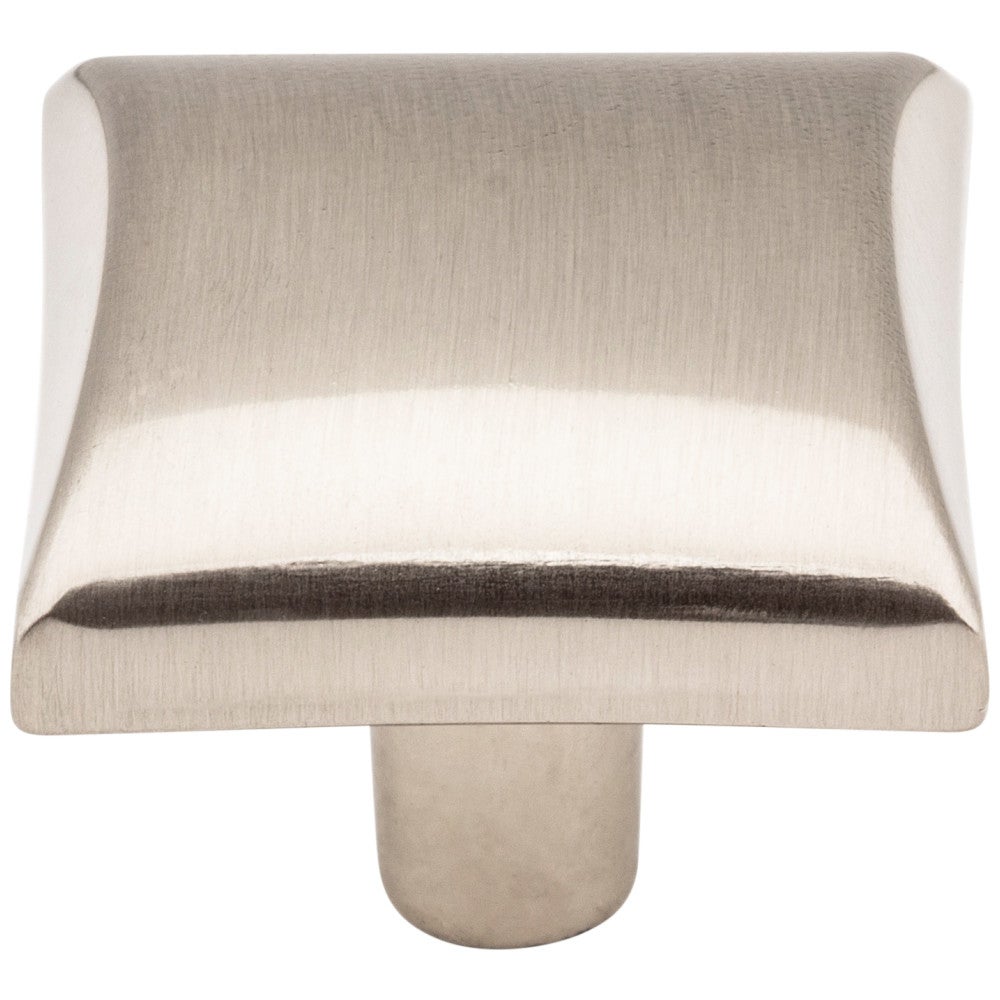 1-1/8" Overall Length Satin Nickel Square Glendale Cabinet Knob