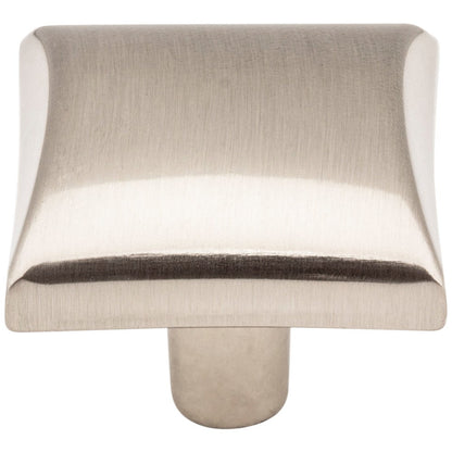 1-1/8" Overall Length Satin Nickel Square Glendale Cabinet Knob