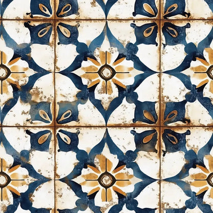 Valencia Sunburst Weathered Tile