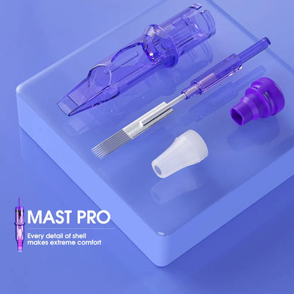 Mast Pro Tattoo Cartridges Needles 0.25MM/0.30MM/0.35MM Round Shader- Box of 20