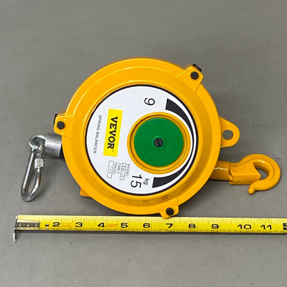 VEVOR BestEquip Spring Balancer Retractable Tool Holder 1.5m Length 20-33lbs(9-15kg) Yellow EW-15