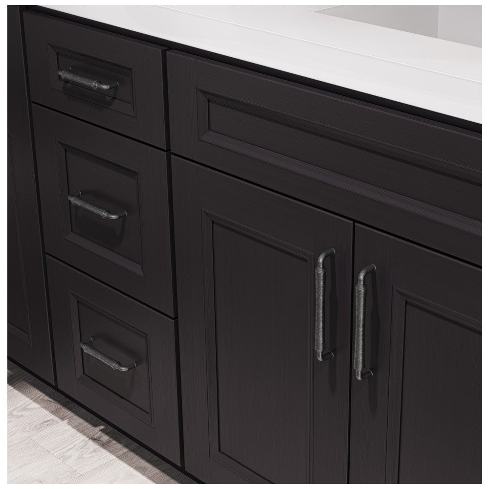 96 mm Center-to-Center Satin Nickel Barrel Bremen 2 Cabinet Pull