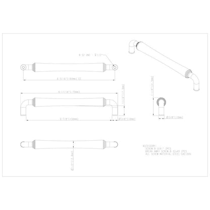 96 mm Center-to-Center Satin Nickel Barrel Bremen 2 Cabinet Pull