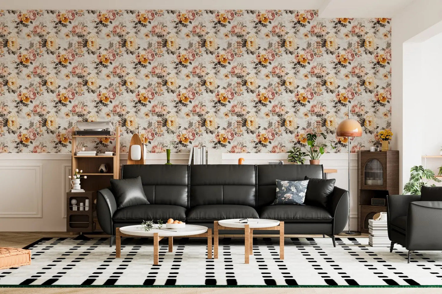 Antique Blush & Gold Blooms