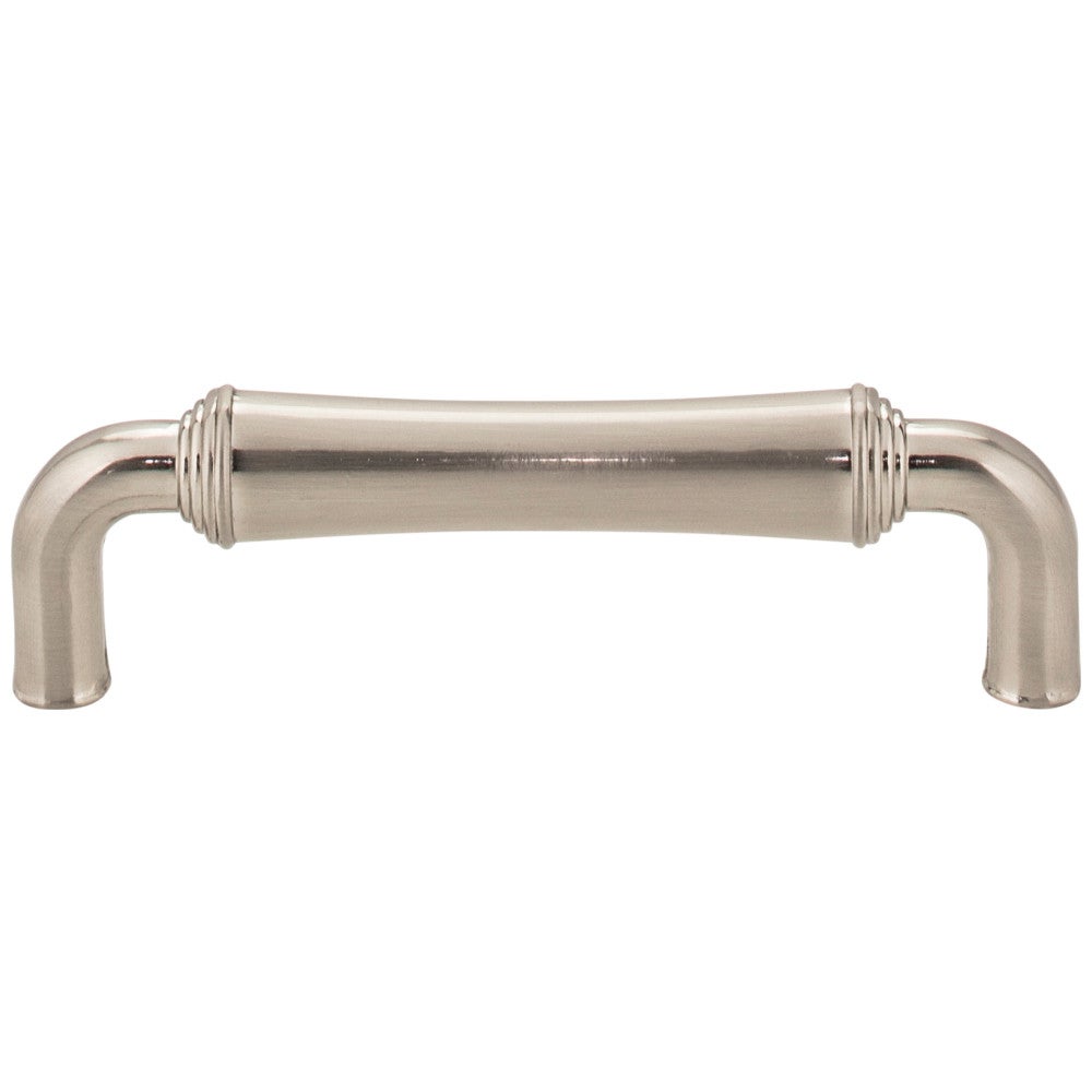 96 mm Center-to-Center Satin Nickel Barrel Bremen 2 Cabinet Pull