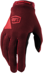 100% Women's Ridecamp Gloves - Brick - Large 11018-060-10