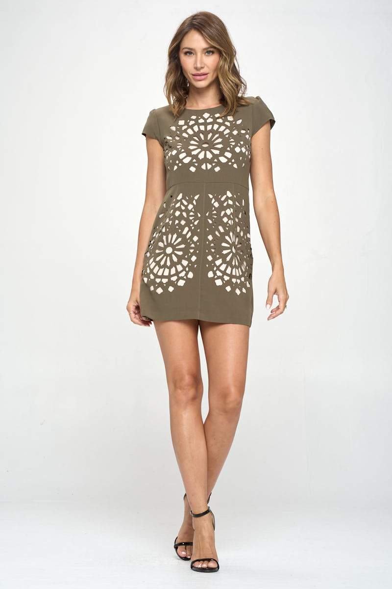 Geometric Cutout Detail Mini Dress | Apparel | Kitchen + Metal